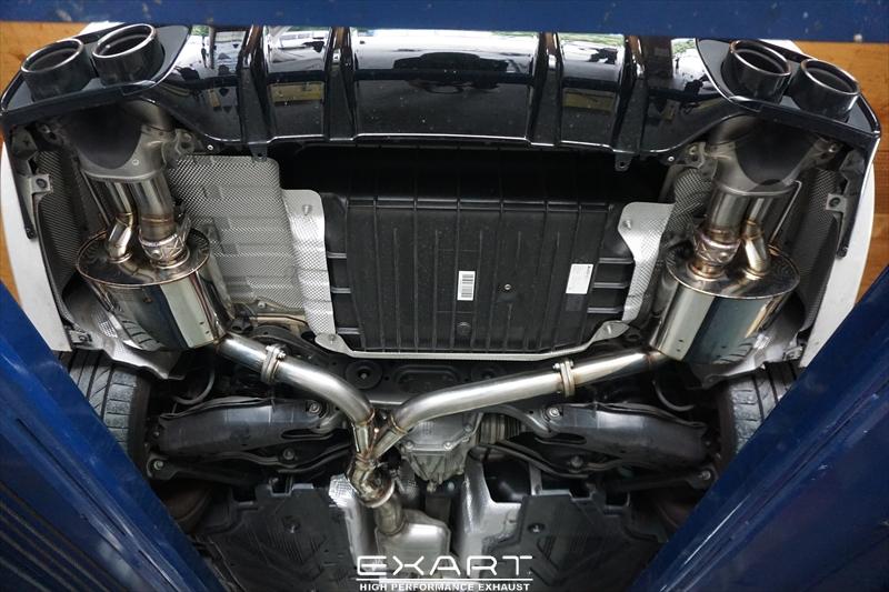 AMG C43 ワンオフマフラー製作 EXART High Performance Exhaust System