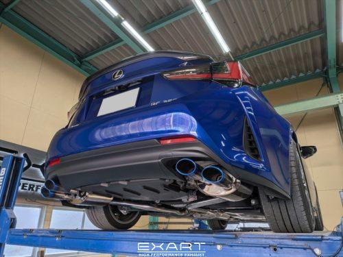開発中】レクサスRC350（2GR-FKS）用 EXART ONEマフラー | EXART