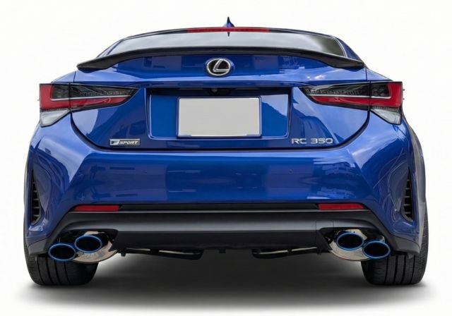 Now available: EXART ONE Muffler for Lexus RC350 (2GR-FKS).
Certification completed — this one is officially released.

The key is the rear view: F-inspired oval quad tips that instantly sharpen the coupe’s stance.
Axle-back (rear section) design for clean fitment, crafted in SUS304 and finished with precision TIG welding.

Choose your tip finish to match your build: Titanium / Stainless / Graphite / Carbon.
Japanese craftsmanship, made to be driven.

https://www.exart.jp/ea02-lx126/

#exart #exart_japan #lexus #lexusrc #rc350 #gsc10 #2grfks #exhaust #muffler #jdm
