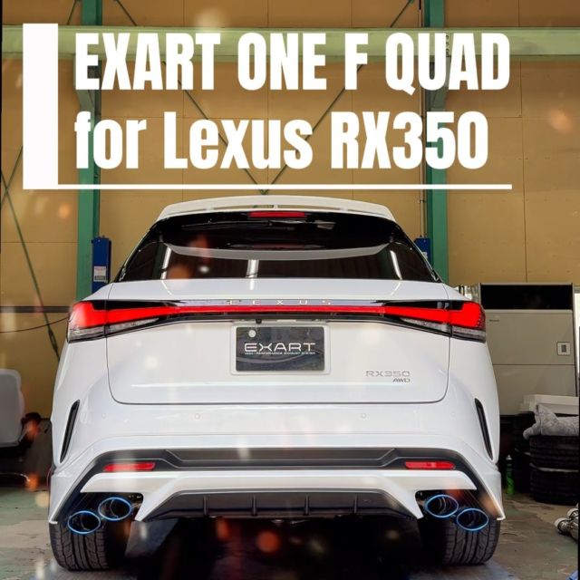 EXART ONE F QUAD for Lexus RX350

A bold offset quad-tip design with F-inspired styling and a premium mild sound.

Engineered to enhance both rear-end presence and driving enjoyment with refined sound quality and reduced cabin drone.

#LexusRX350 #LexusRX #FQUAD #ExhaustSound #LexusPerformance
#exart